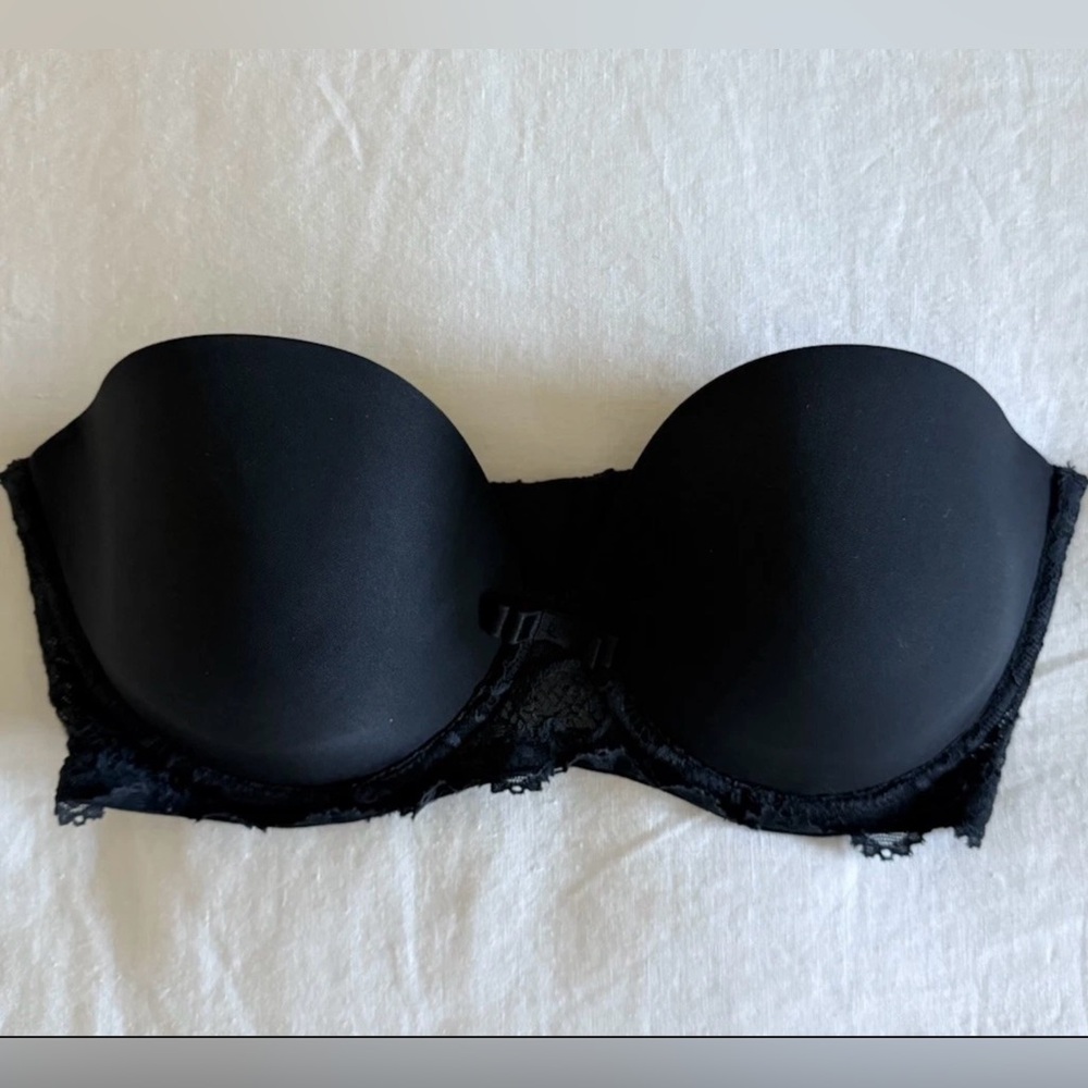 BLACK Simone Perele Celeste French strapless convertible bra smooth underwire